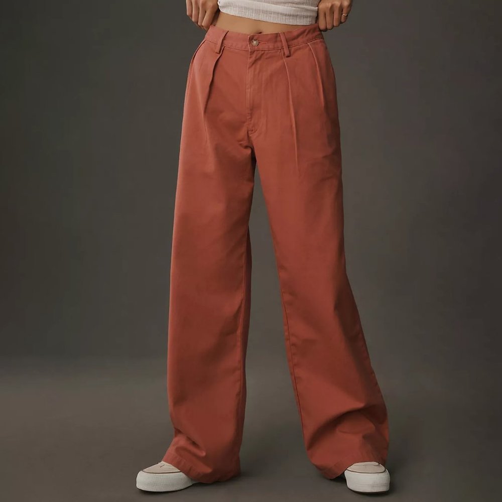 Anthropologie Denimist Blair Double-Pleated Pants